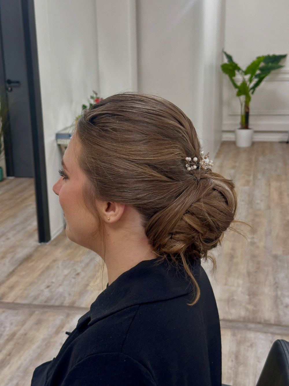 Chignon réalisé chez Khadi Beauty